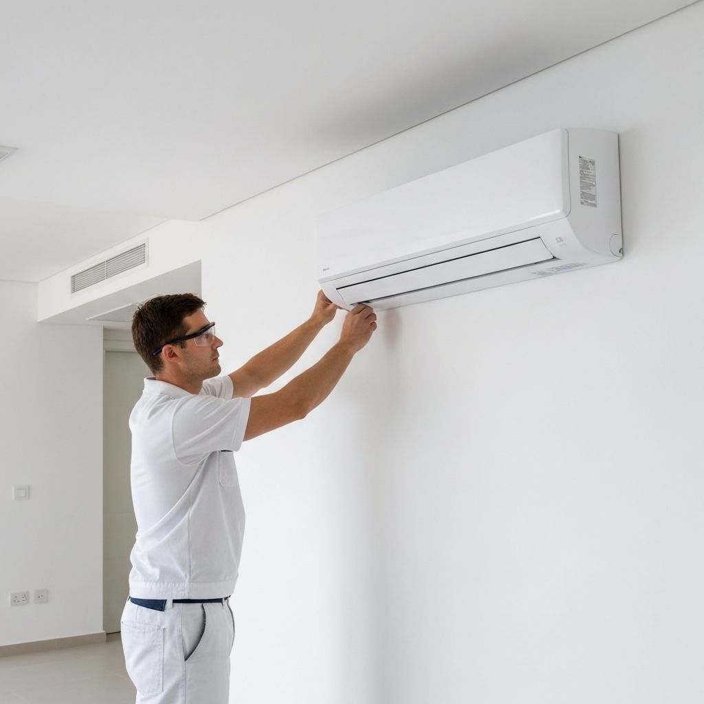 Instalação profissional de ar condicionado Split em residência